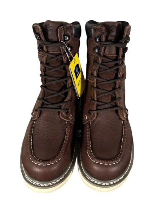 SUREWAY Heavy Duty Soft Toe Full Grain Leather Work Boots Red Wine Size 12 NEW main image 8